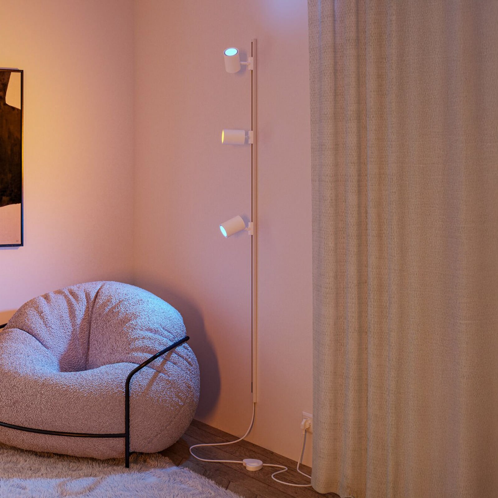 URail LED-spot Luxe Zigbee hvit GU10 RGB CCT dimbar bakside