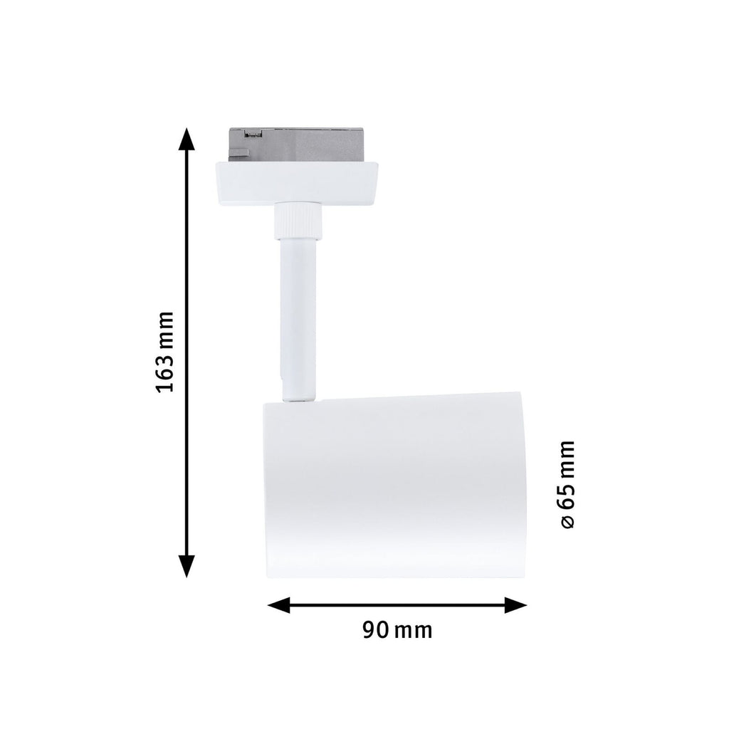 Detalj av URail LED-spot Luxe Zigbee hvit GU10 RGB CCT dimbar