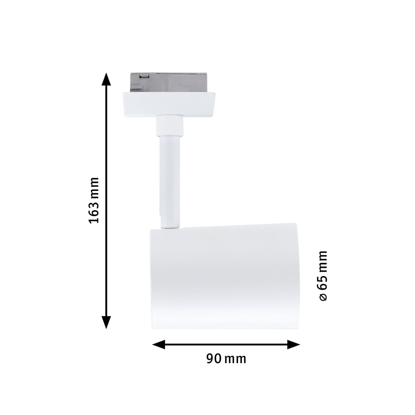 Detalj av URail LED-spot Luxe Zigbee hvit GU10 RGB CCT dimbar