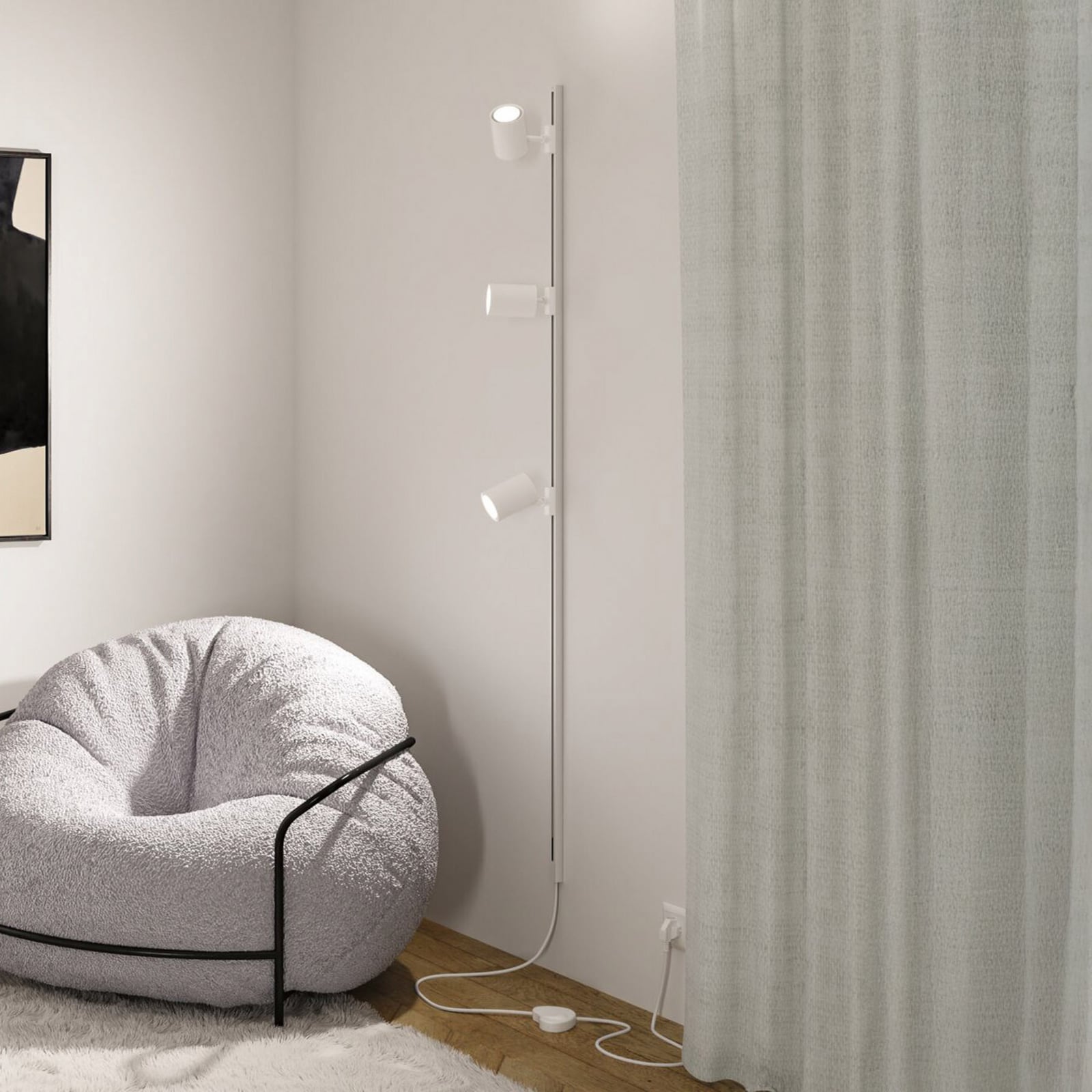 Montert URail LED-spot Luxe Zigbee hvit GU10 RGB CCT dimbar i tak