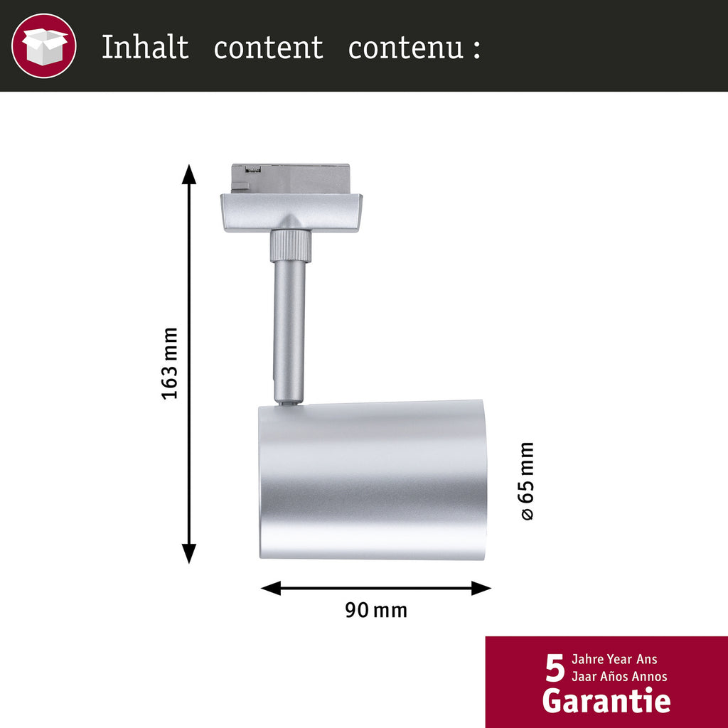 URail LED-spot Luxe Zigbee matt krom GU10 med dimmer