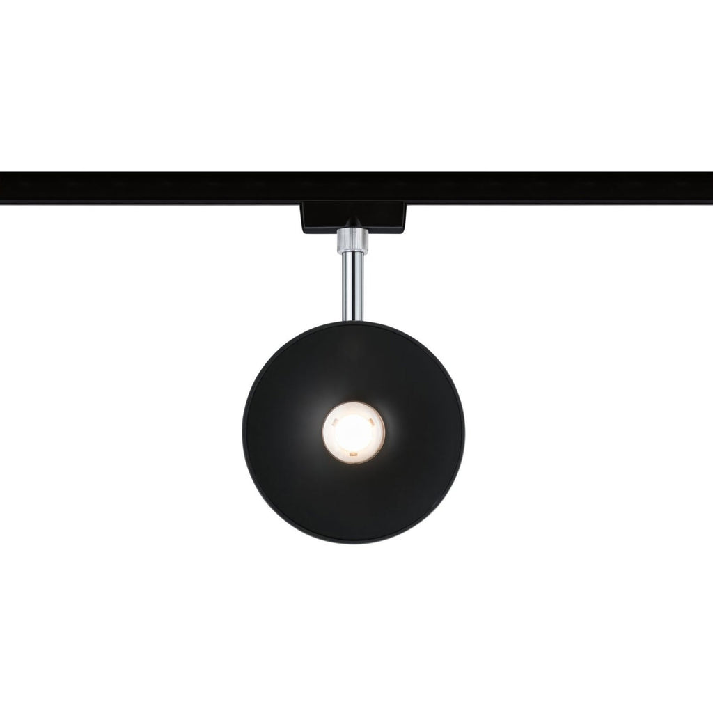 URail LED-spot Sphere svart dimbar 7,4W varmhvit nærbilde av lyskilde
