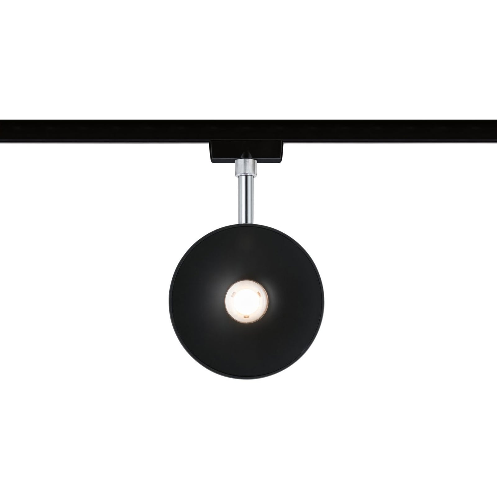 URail LED-spot Sphere svart dimbar 7,4W varmhvit nærbilde av lyskilde