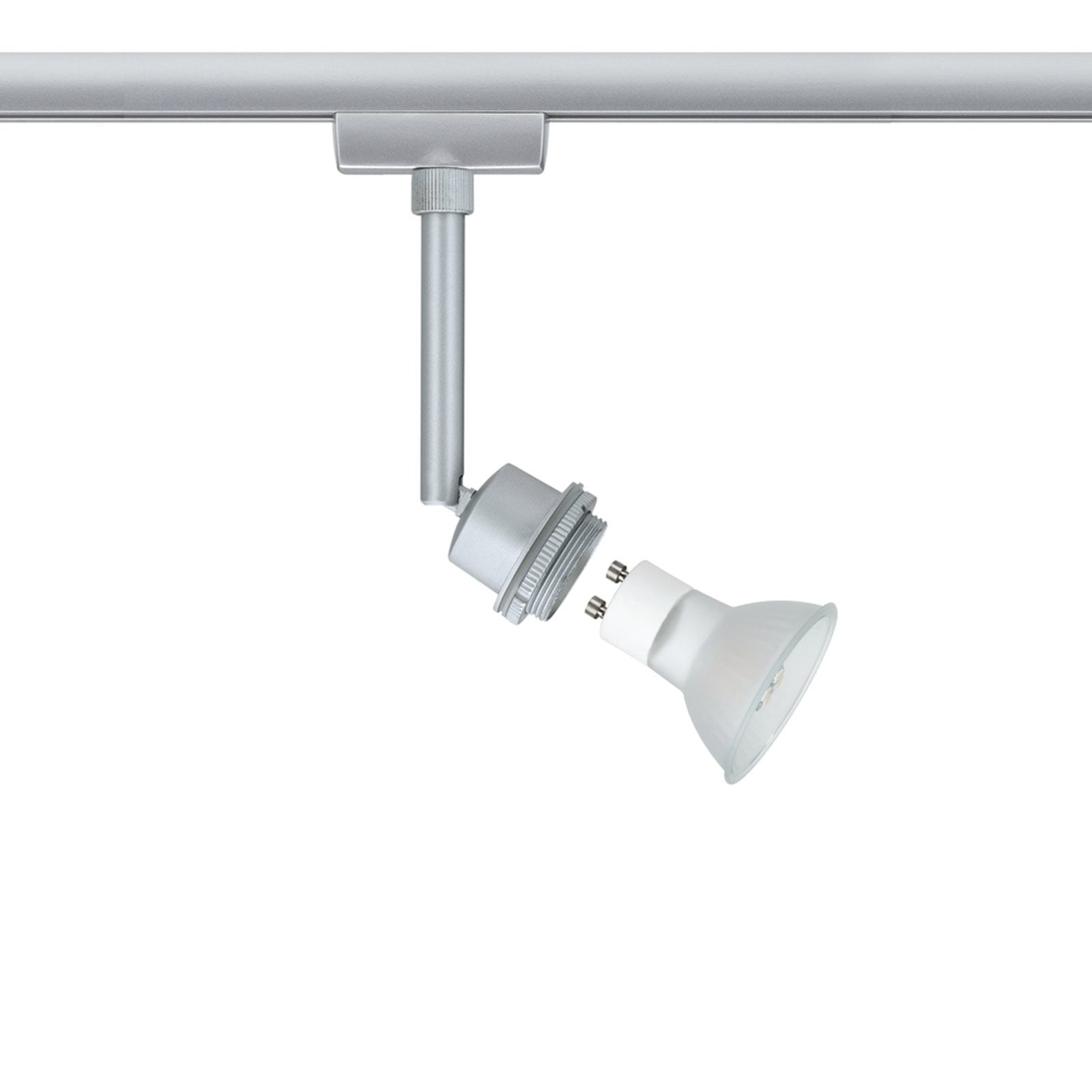 URail LED-spot svingbar matt krom GZ10 3,5W dimbar - Paulmann nærbilde av lampehode