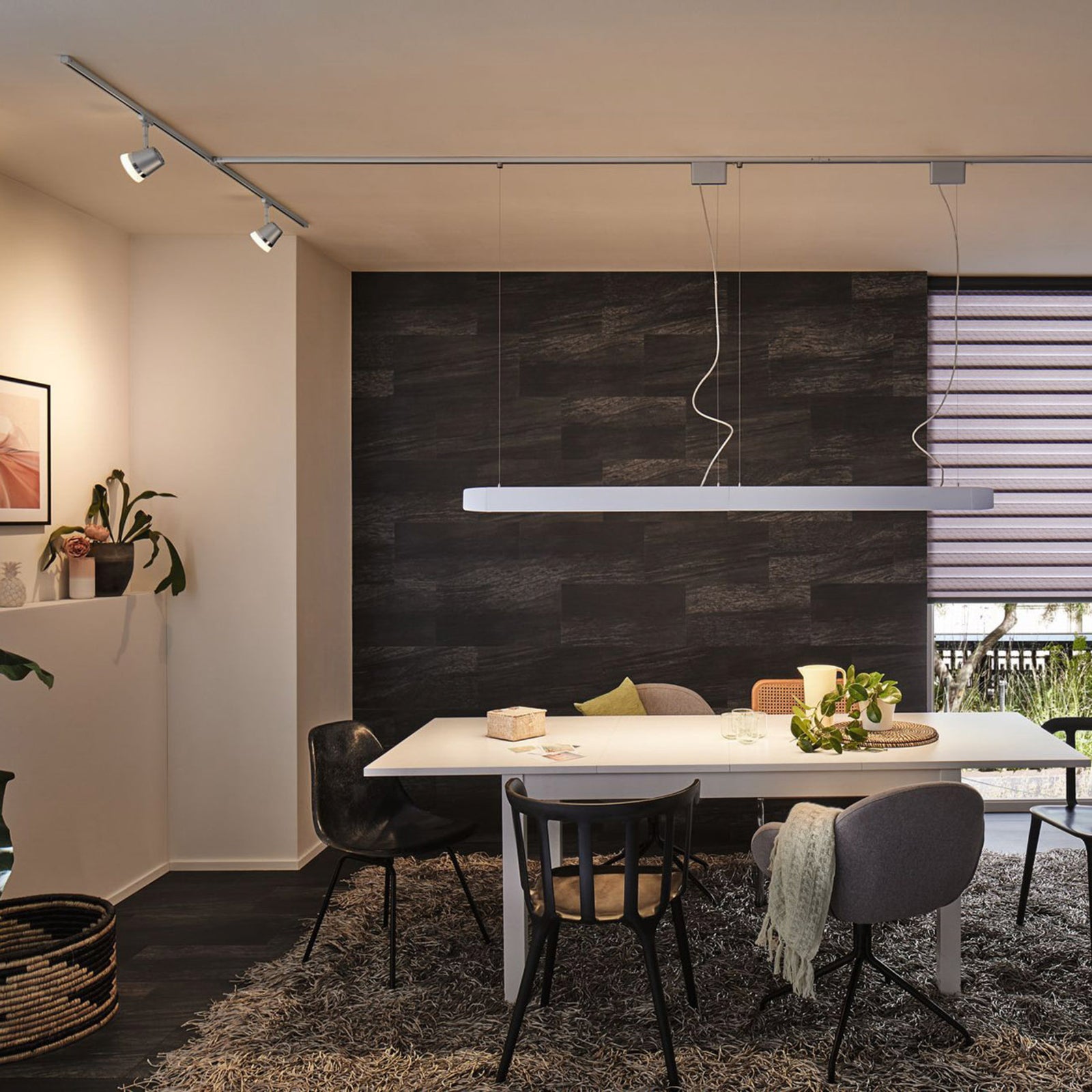 URail LED-spot svingbar matt krom GZ10 3,5W dimbar - Paulmann justerbar vinkel