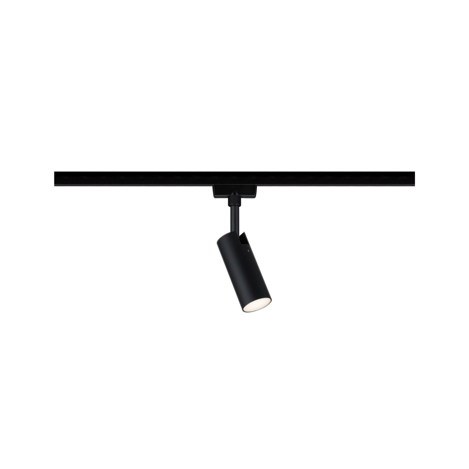 URail LED-spot Tubo svart matt montert