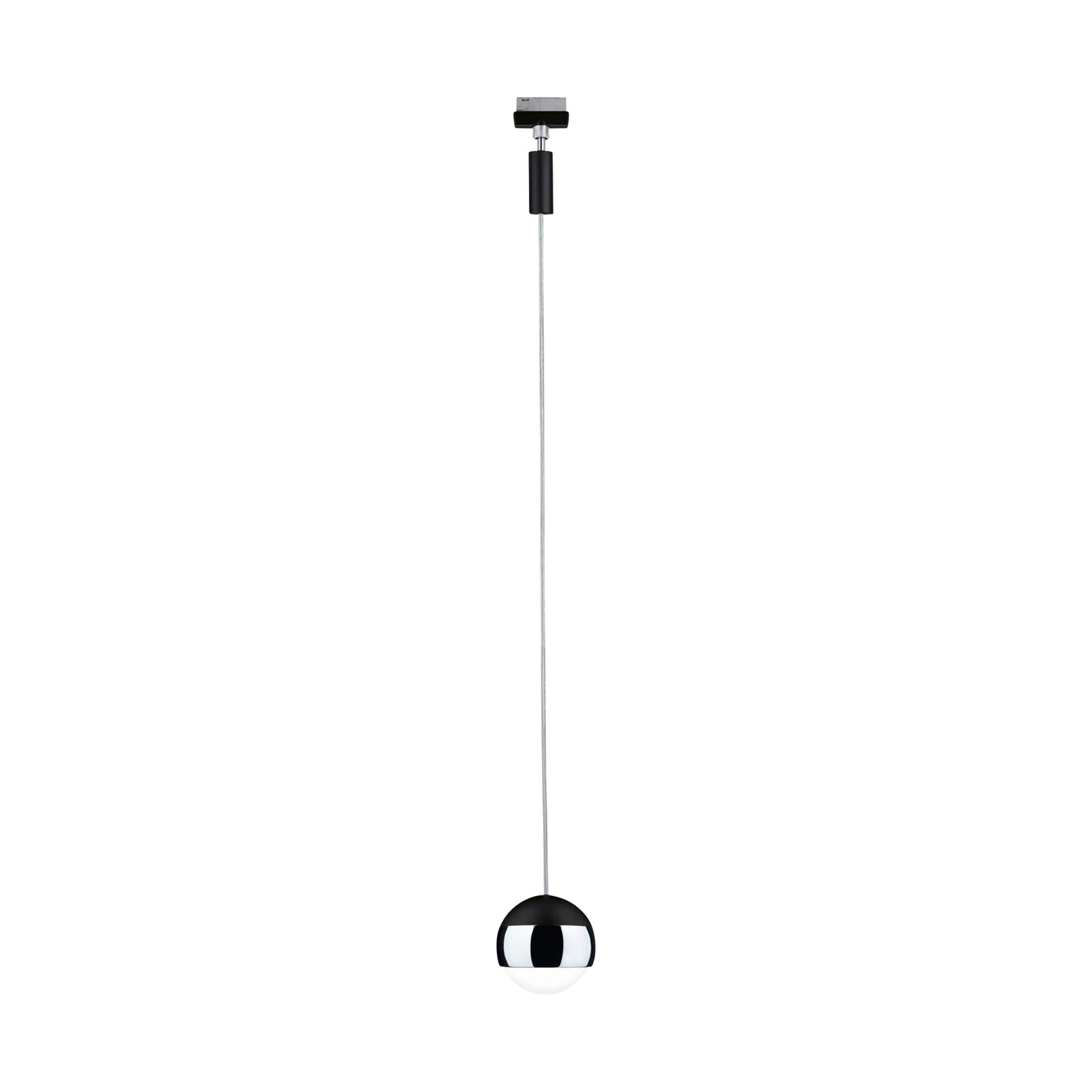 URail pendellampe Capsule II svart/krom dimbar 6W 2700K side
