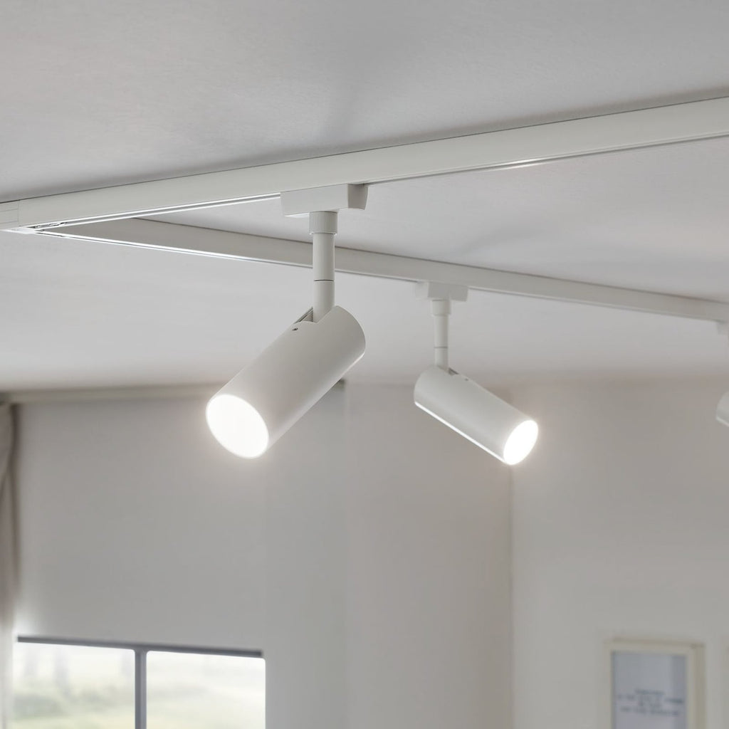 URail Tubo LED-spot dimbar hvit 4W 3000K varmhvit - Paulmann montert og detalj