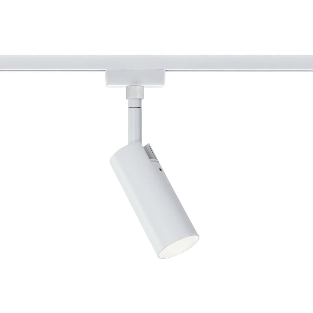 URail Tubo LED-spot hvit 5W 3000K varmhvit forfra