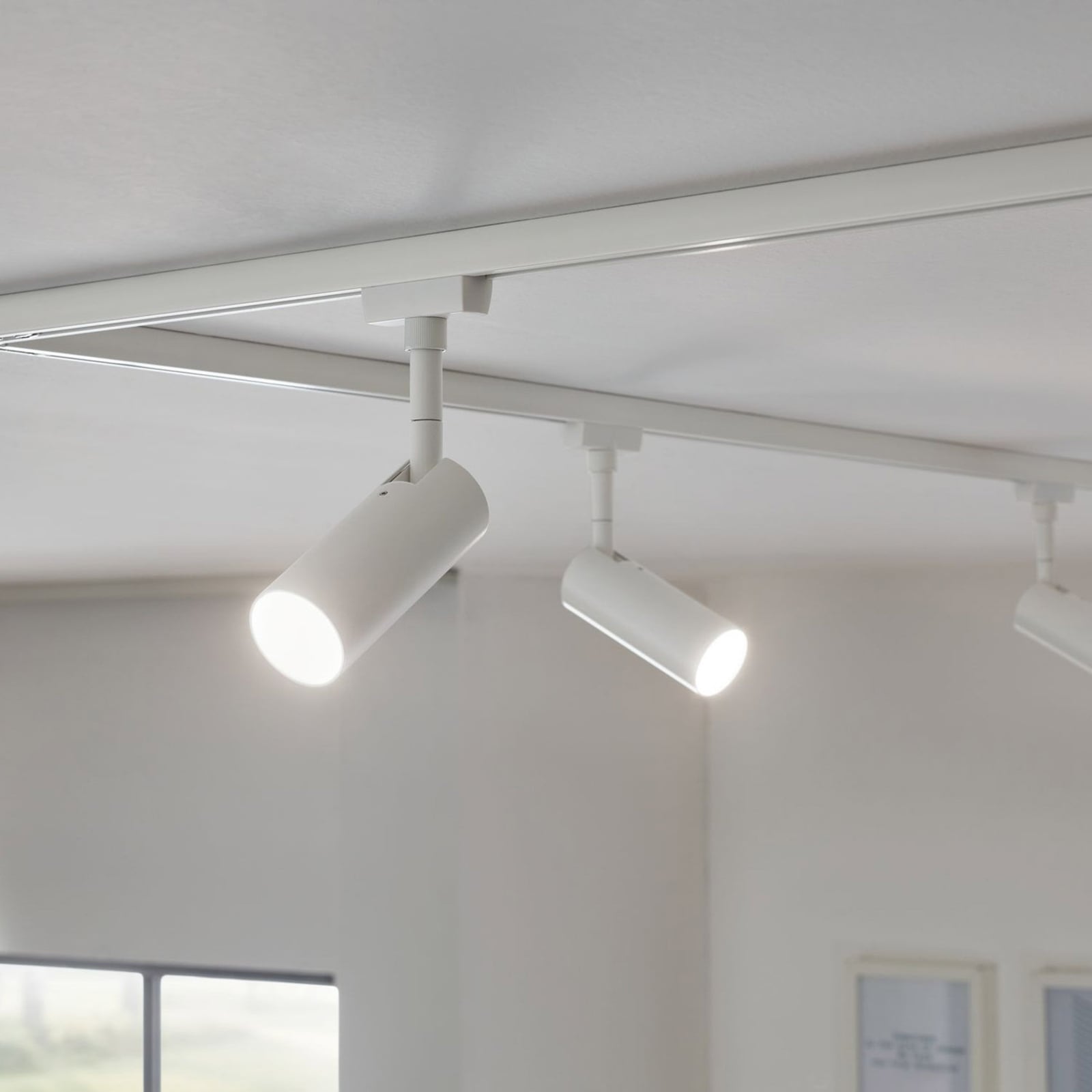 URail Tubo LED-spot hvit 5W 3000K varmhvit bakside