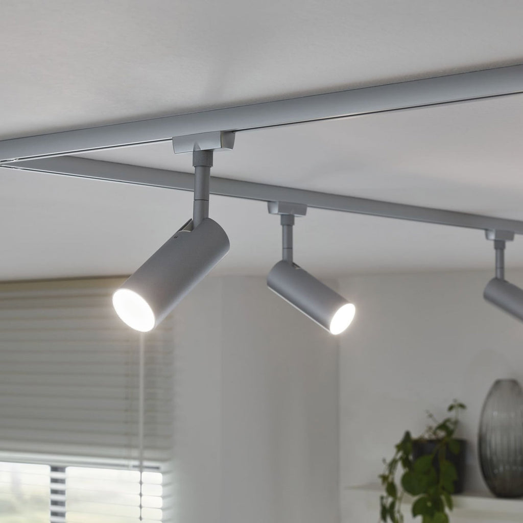 URail Tubo LED-spot matt krom 5W 3000K varmhvit bakside