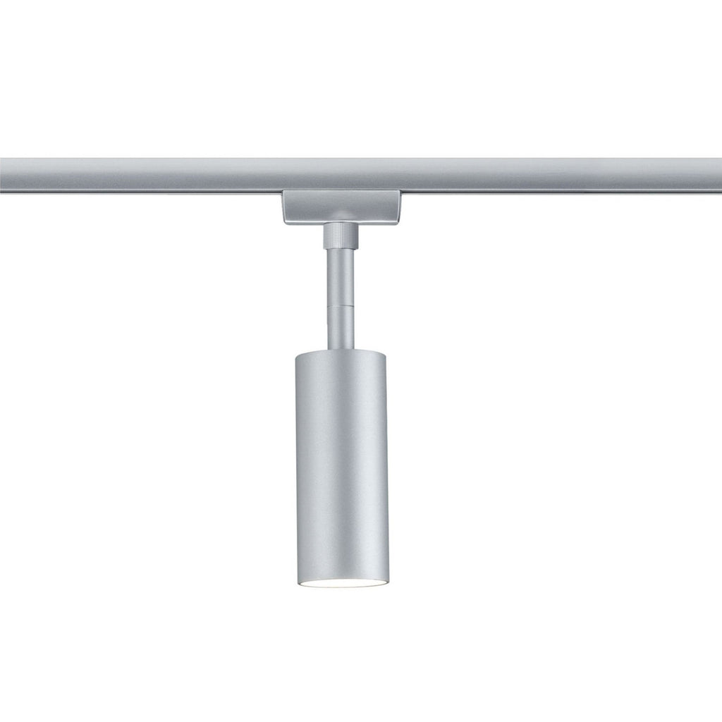 Nærbilde av URail Tubo LED-spot matt krom 5W 3000K varmhvit