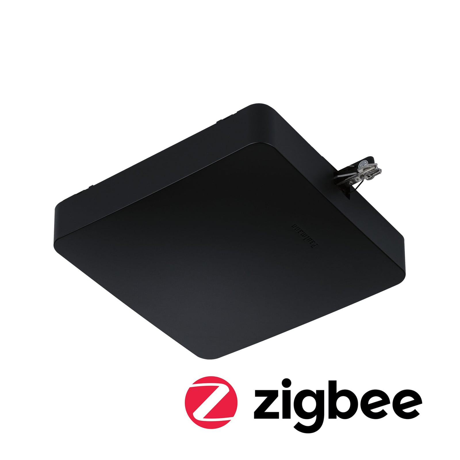 URail ZigBee midtinnmating svart dimbar 300W Paulmann forfra