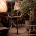 Utegulvlampe Agnar Lollo rattanlook E27 154 cm forfra