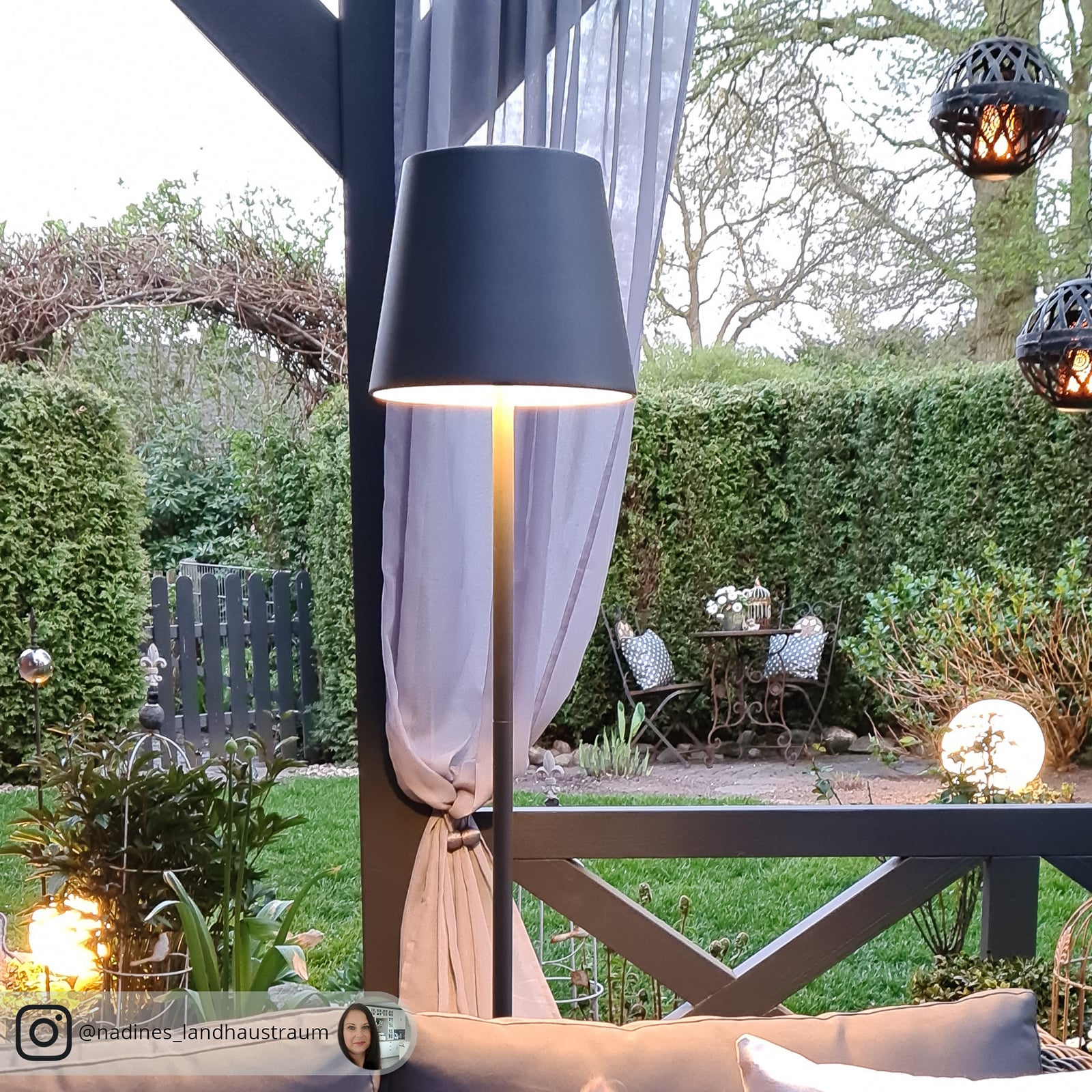 Utegulvlampe Andrei pressstøpt aluminium grå IP54 E27 - Lucande