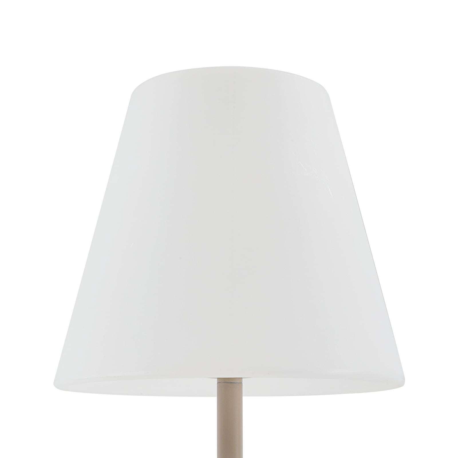 Utegulvlampe Jaimy beige/hvit metall med kabeldetalj