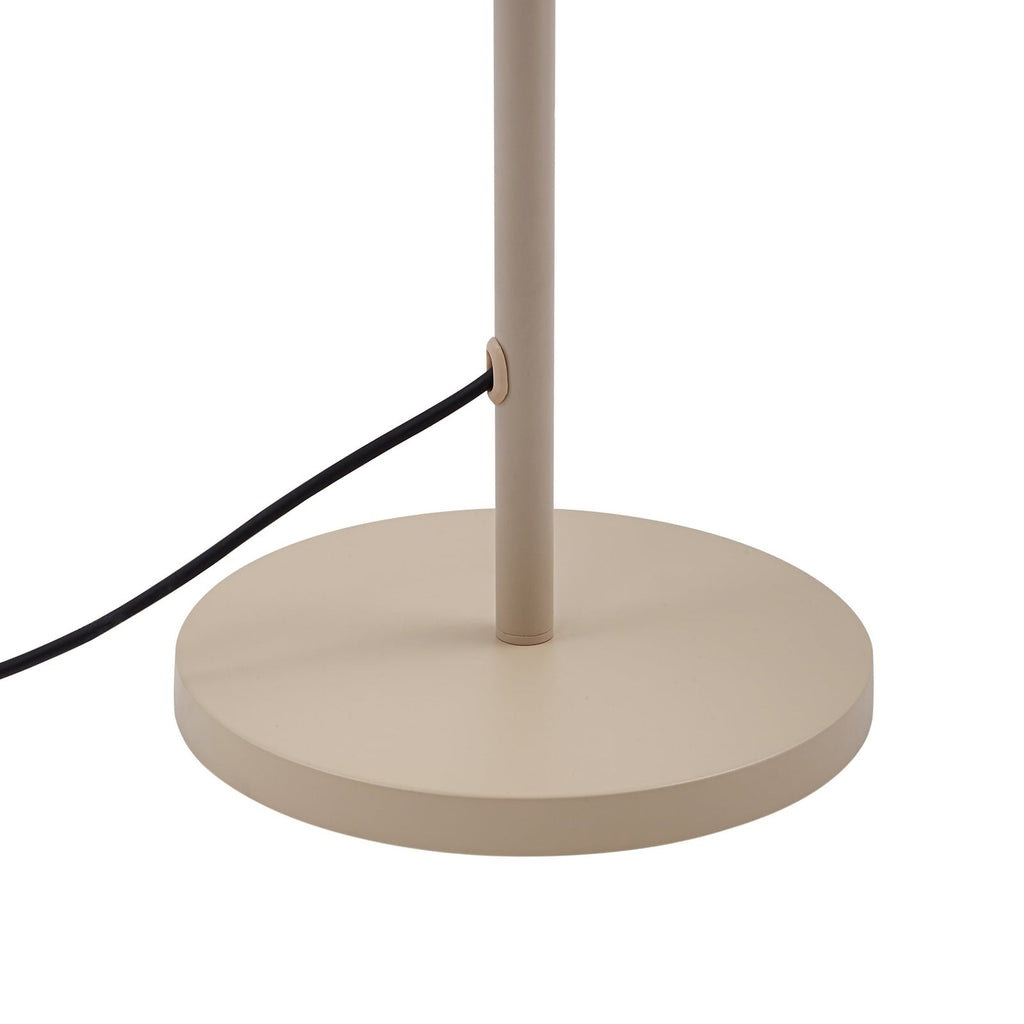 Utegulvlampe Jaimy beige/hvit metall med E27 sokkel