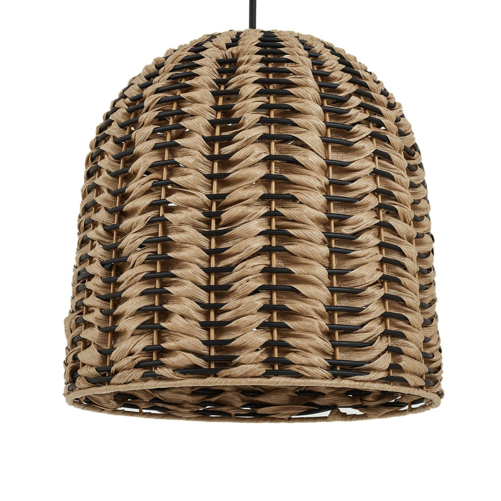Utegulvlampe Taryn trefarget/svart plast E27 172 cm med synlig bryter på kabel