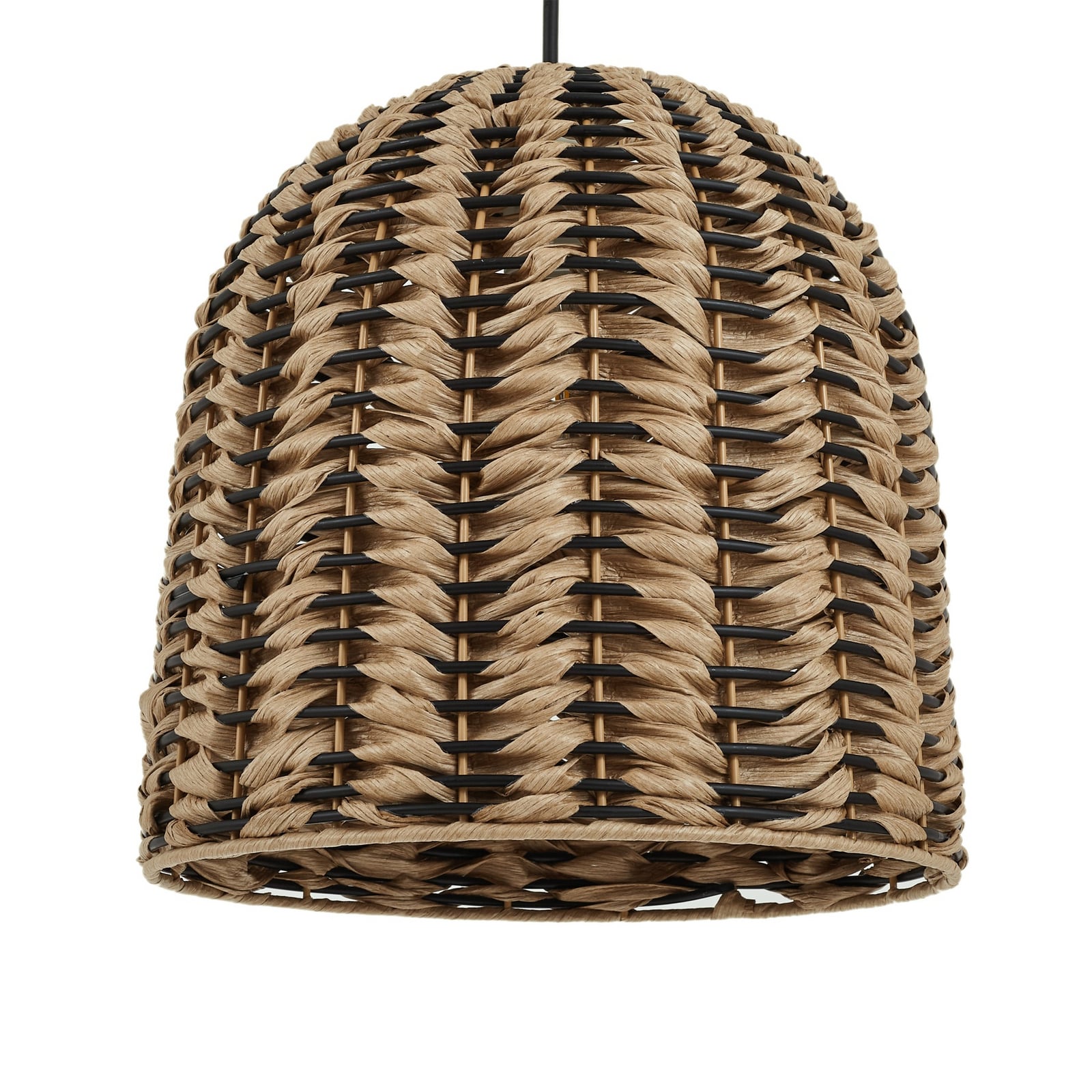 Utegulvlampe Taryn trefarget/svart plast E27 172 cm med synlig bryter på kabel