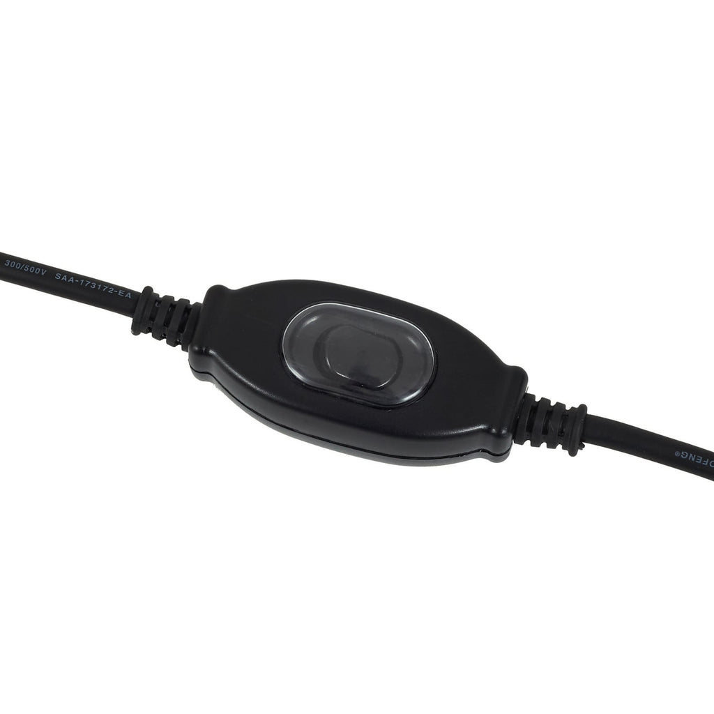 Utegulvlampe Taryn trefarget/svart plast E27 172 cm med kabel