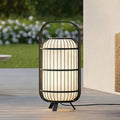 Utegulvlampe Tayori svart aluminium Ø32 cm forfra