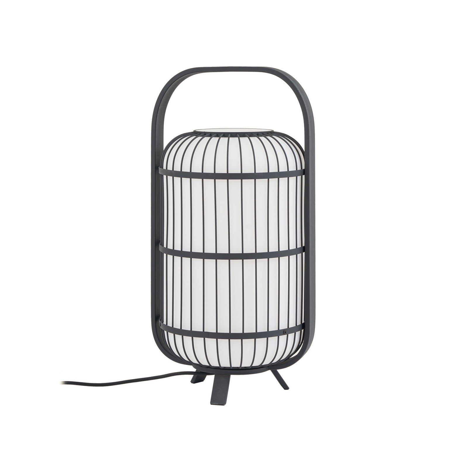Utegulvlampe Tayori svart aluminium Ø32 cm nærbilde