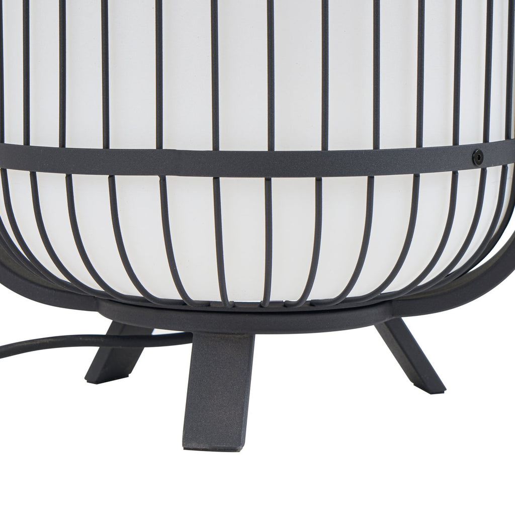 Utegulvlampe Tayori svart aluminium Ø32 cm IP44 E27 - Lucande