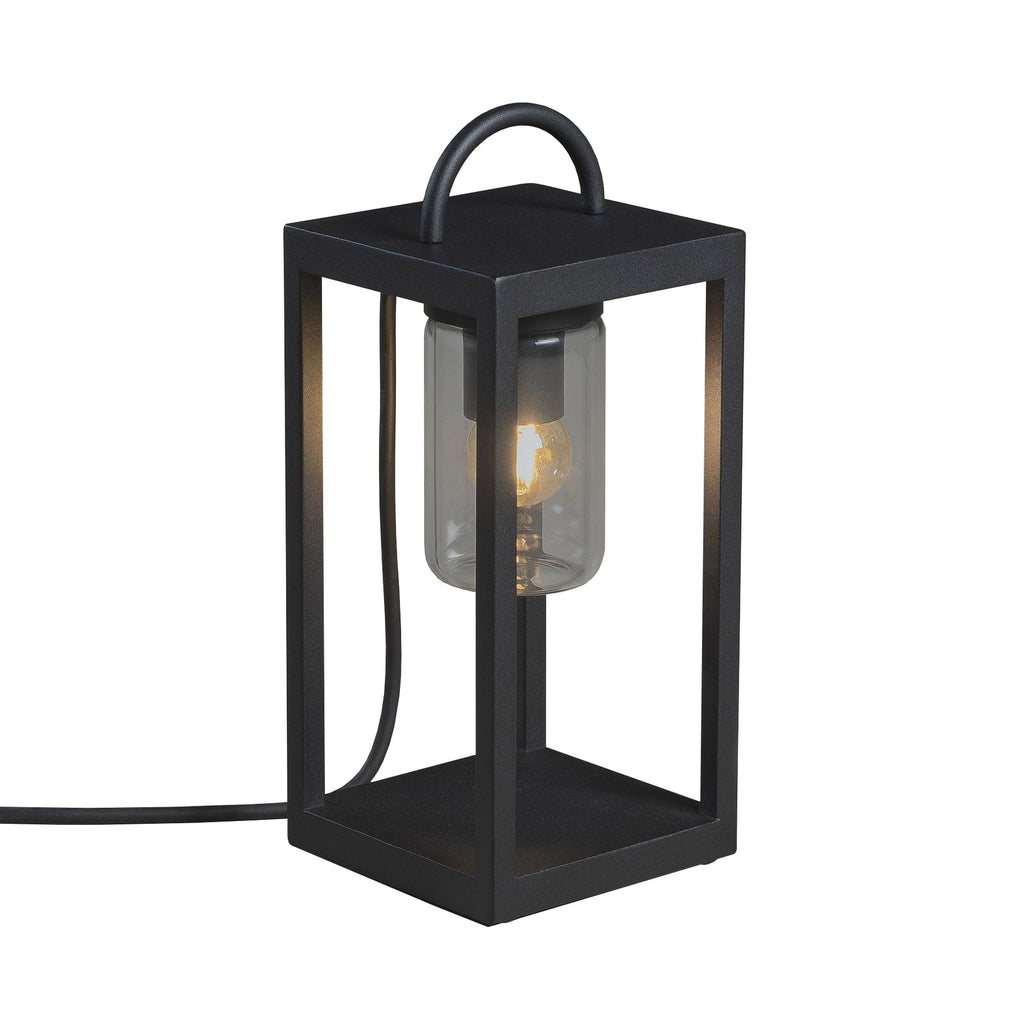 Utelampe Bologna Mini lanterne stål svart 33 cm bakside