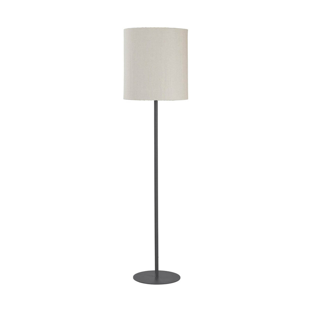 Utendørs gulvlampe Agnar tekstil beige/mørkegrå forfra