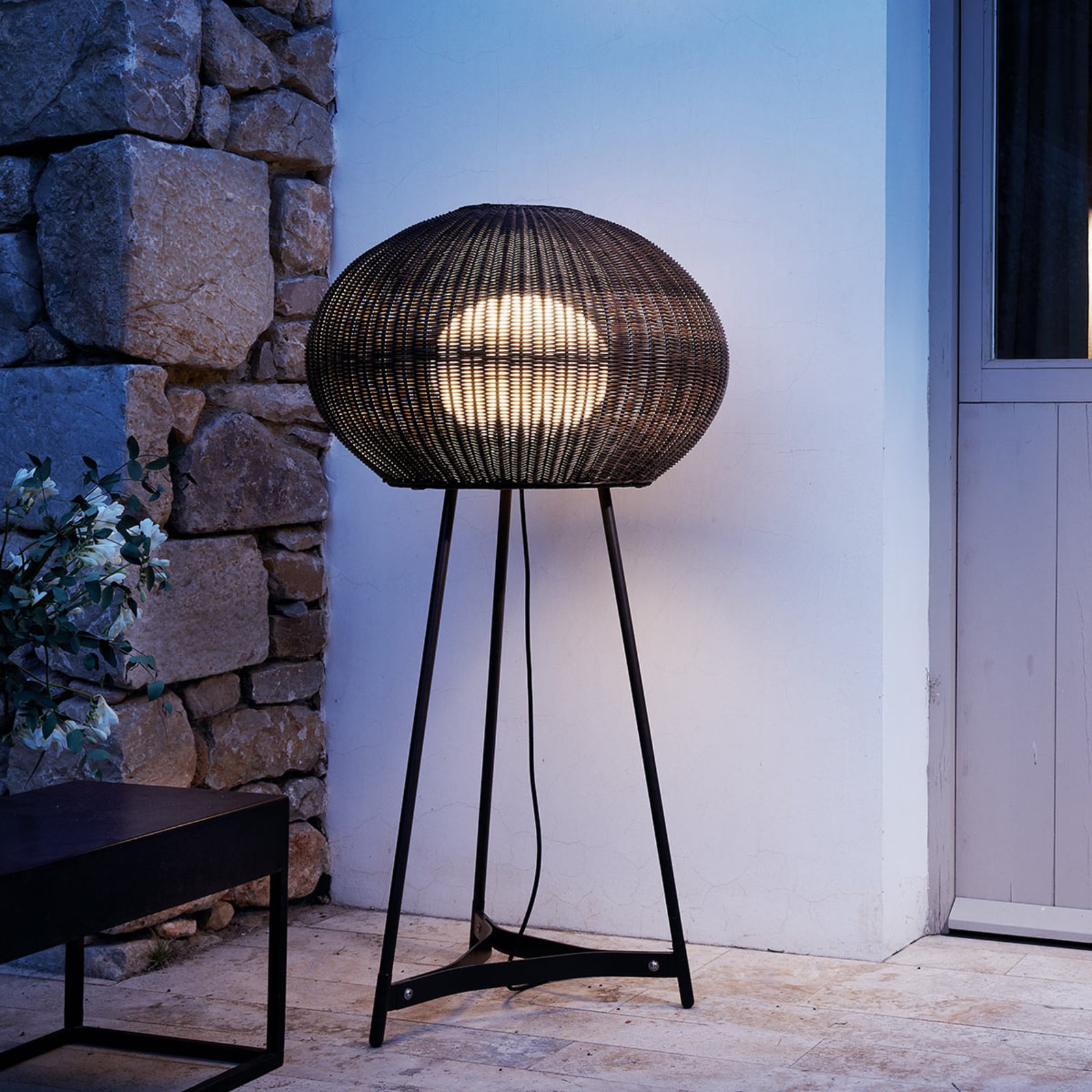 Utendørs gulvlampe Garota P/02 brun bakside