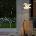 Utendørs gulvlampe Valdorin beige E27 foran