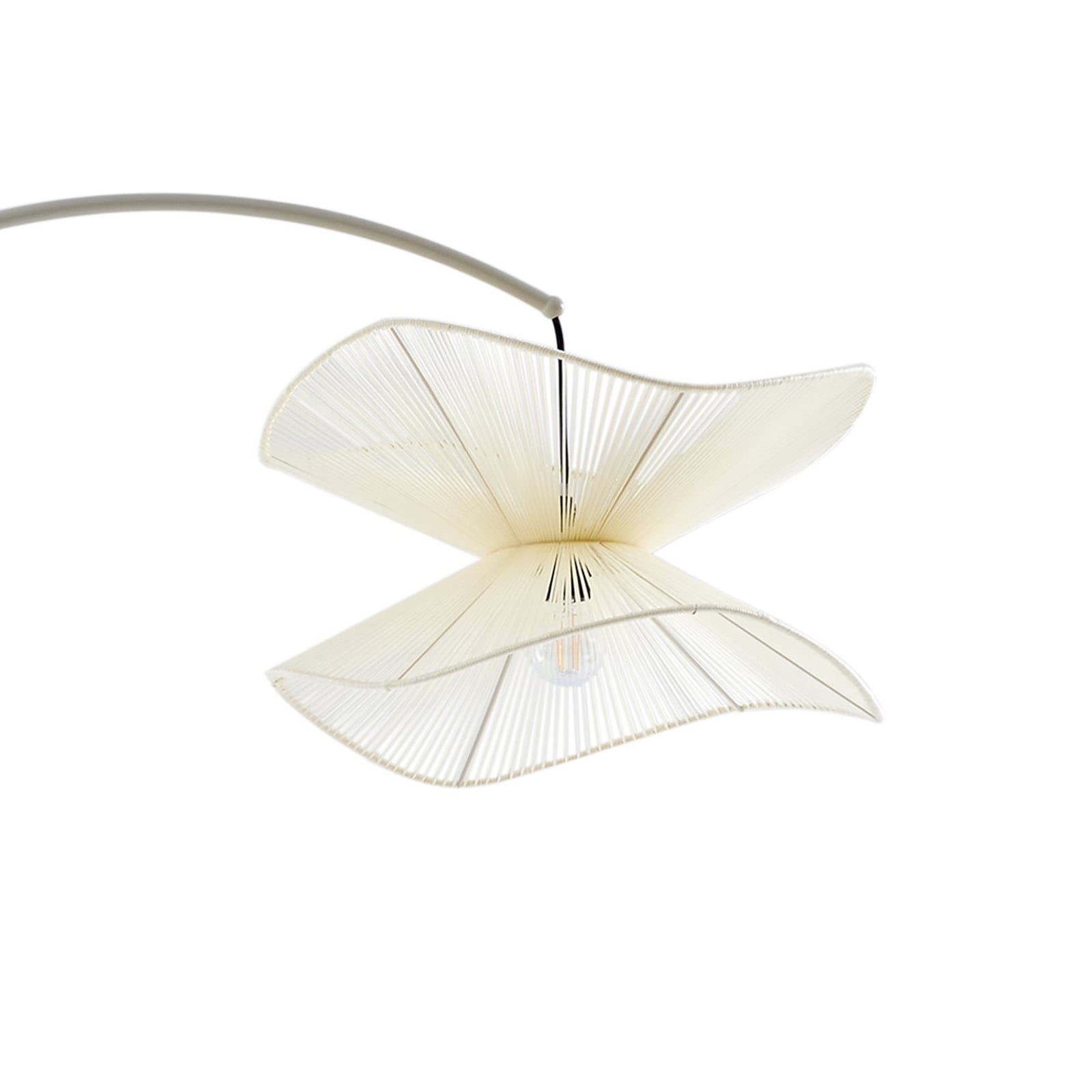 Utendørs gulvlampe Valdorin beige E27 sideprofil