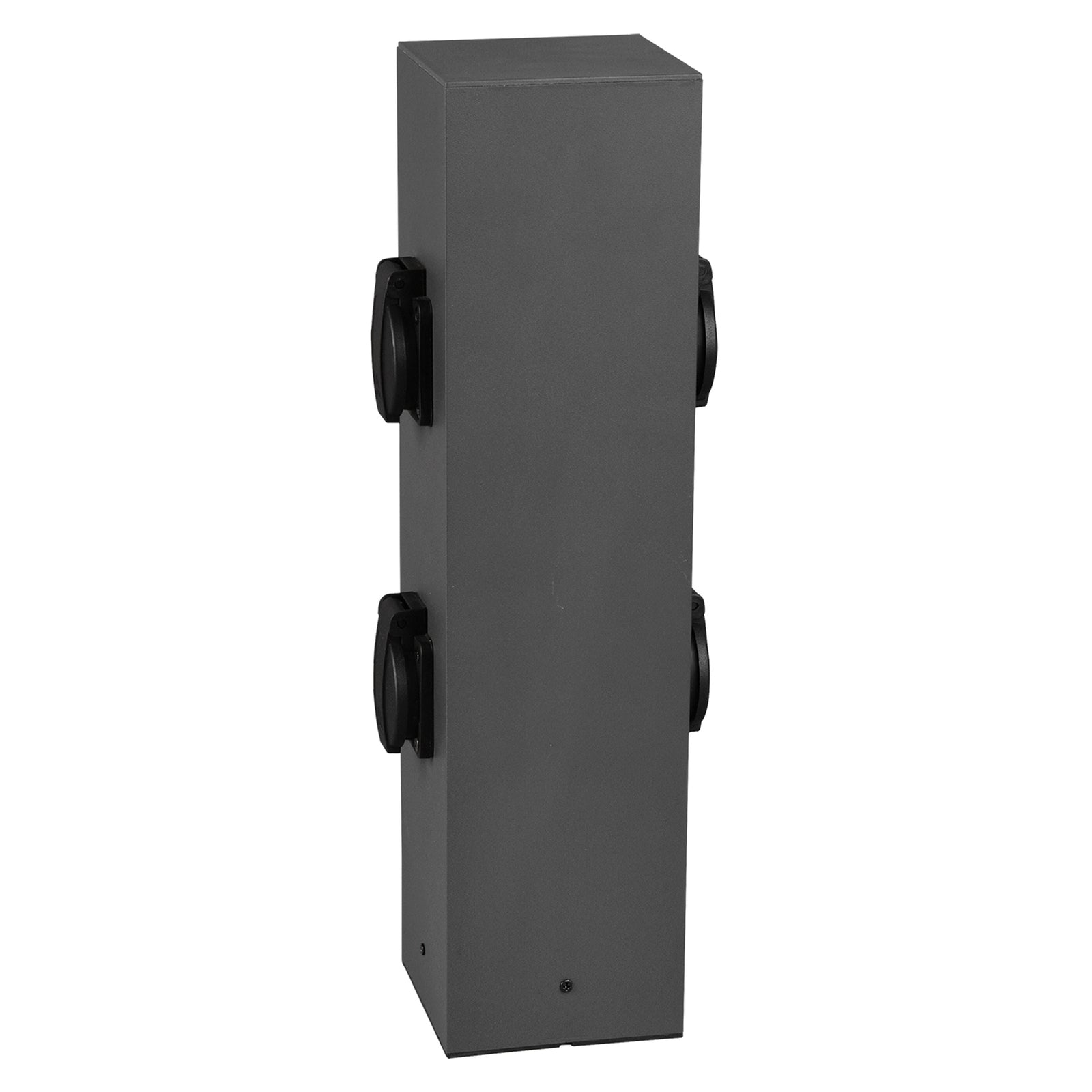 Utendørs stikkontaktstolpe 4-veis metall antrasitt IP44 - Trio Lighting bakside