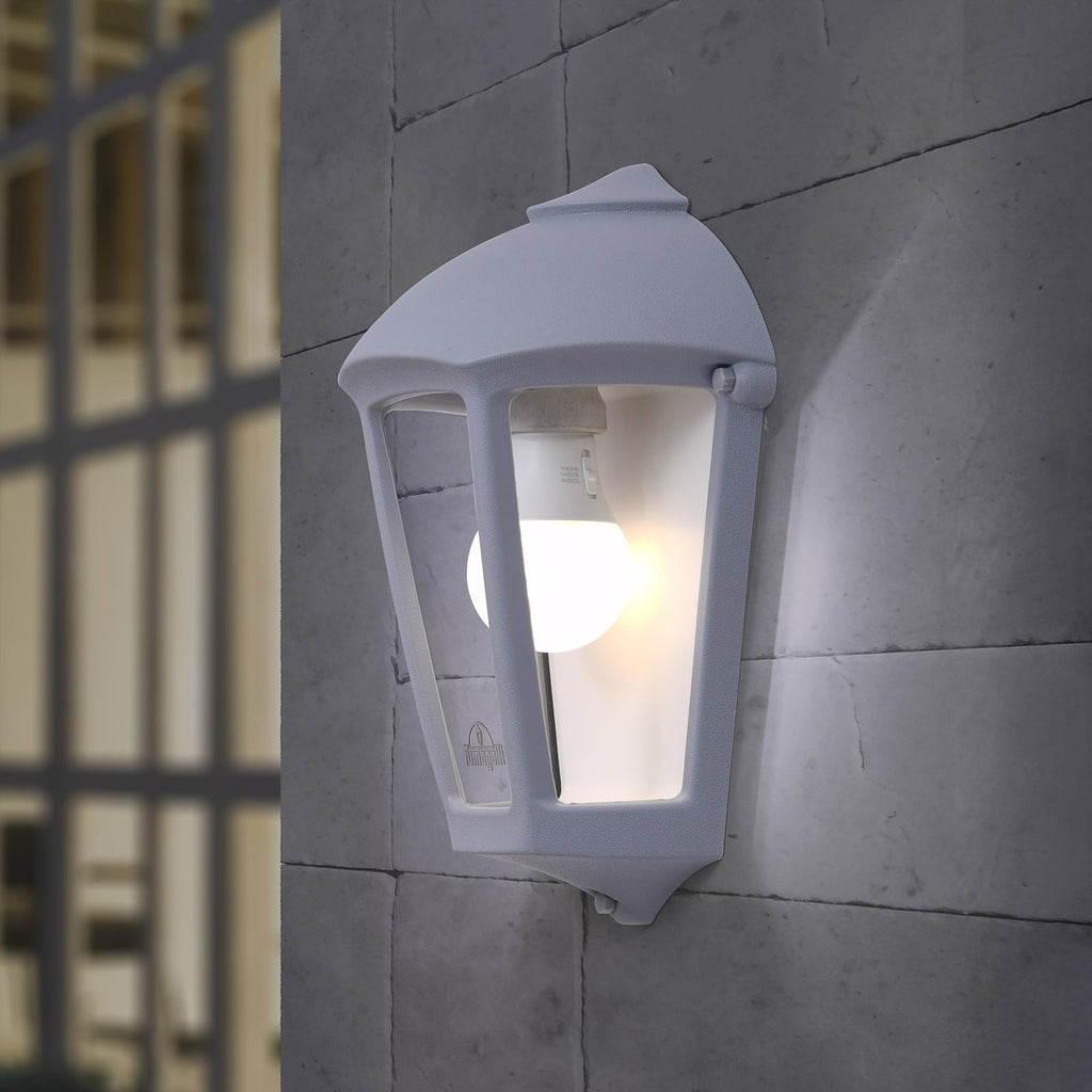 Utevegglampe Fabio lanterneform grå E27 CCT IP55 foran