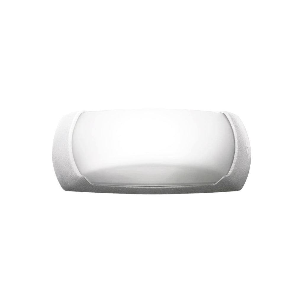 Utevegglampe Francy halvrund hvit/opal GX53 CCT IP66 forfra