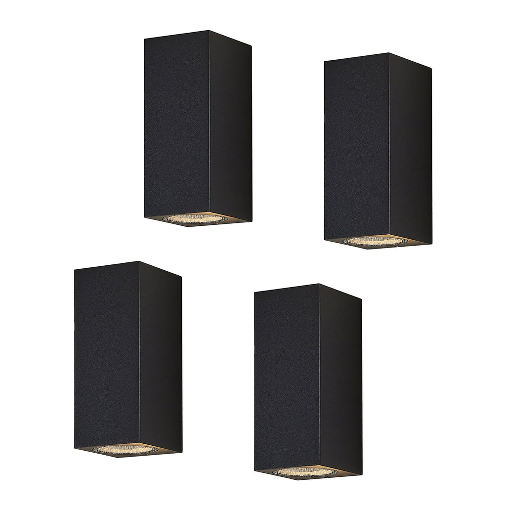 Utevegglampe Lavina 2-lys GU10 antrasitt IP65 dimbar front