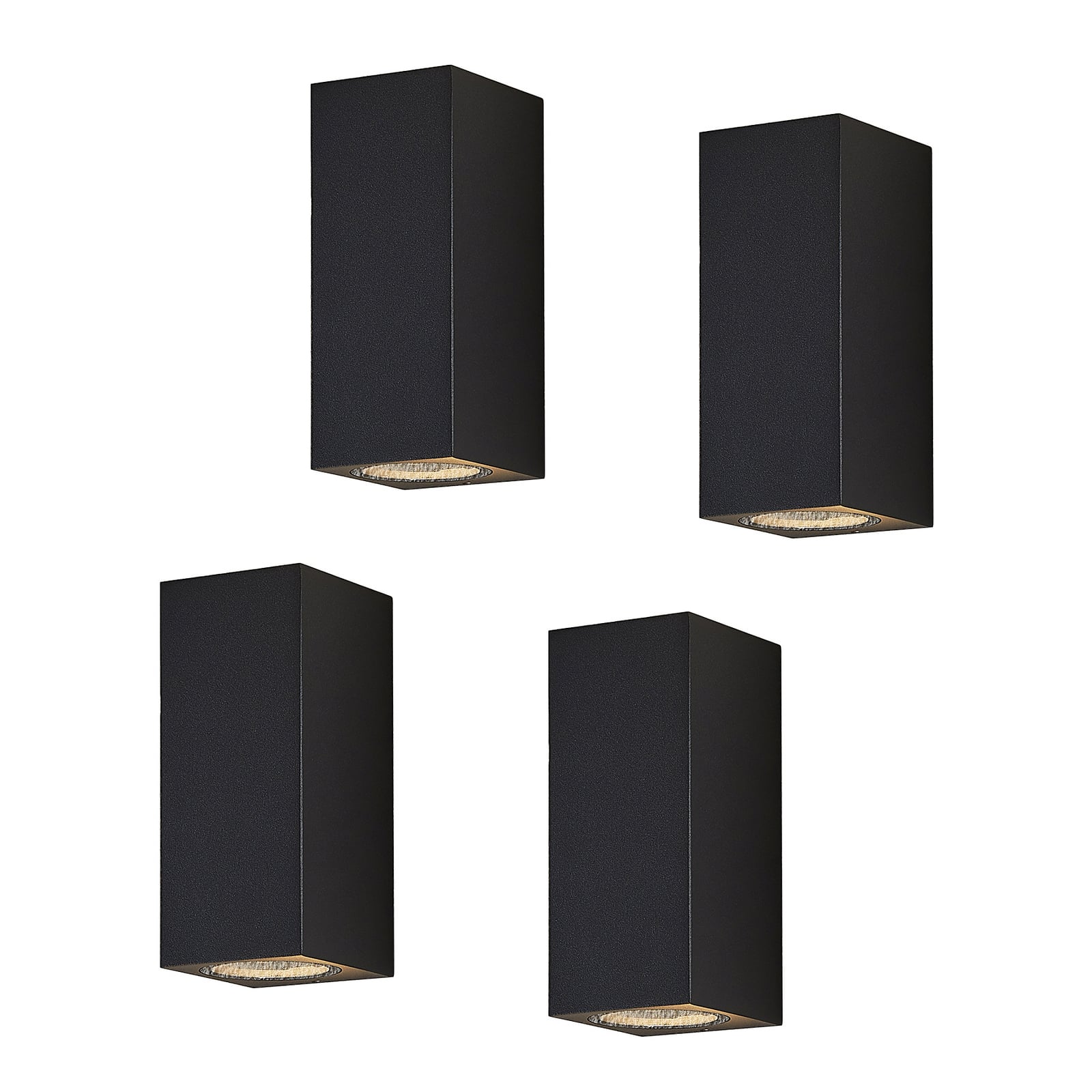 Utevegglampe Lavina 2-lys GU10 antrasitt IP65 dimbar front