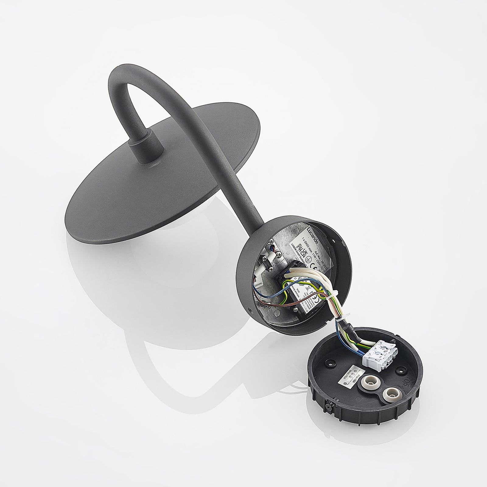 Utevegglampe Zamalino med LED-lyskilde og GX53-sokkel