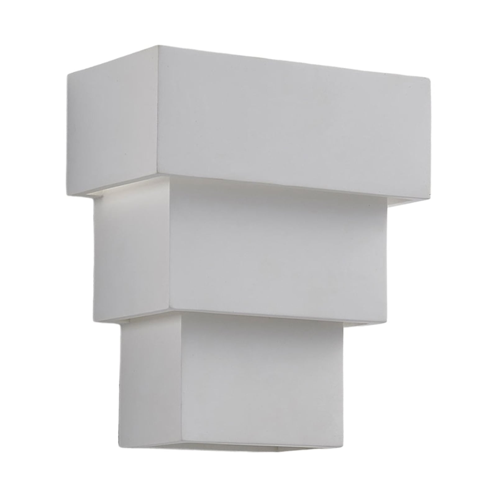 Detalj av Vegglampe Antonella gips hvit malbar G9 21 cm