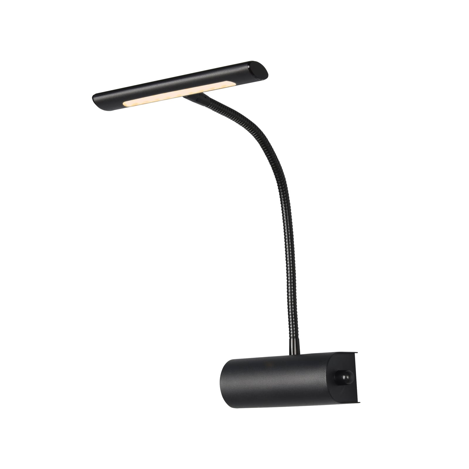 Detalj av fleksarm på Vegglampe Curtis med fleksarm dimbar svart matt 4W