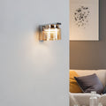 Vegglampe Diano glass amber forfra