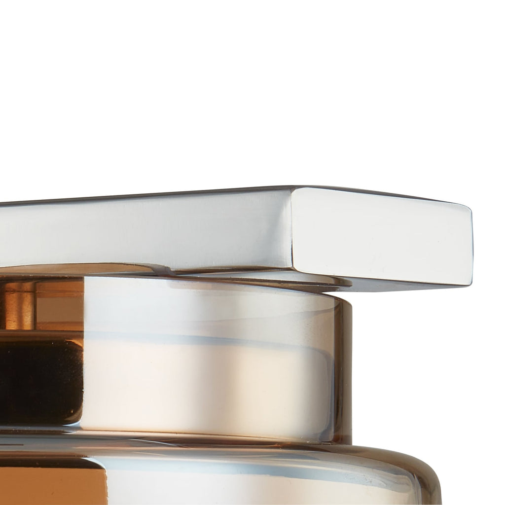 Nærbilde av amber glass på Vegglampe Diano