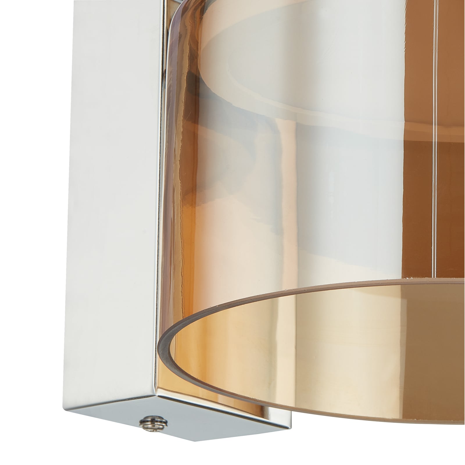 Oversikt av Vegglampe Diano glass amber i rom