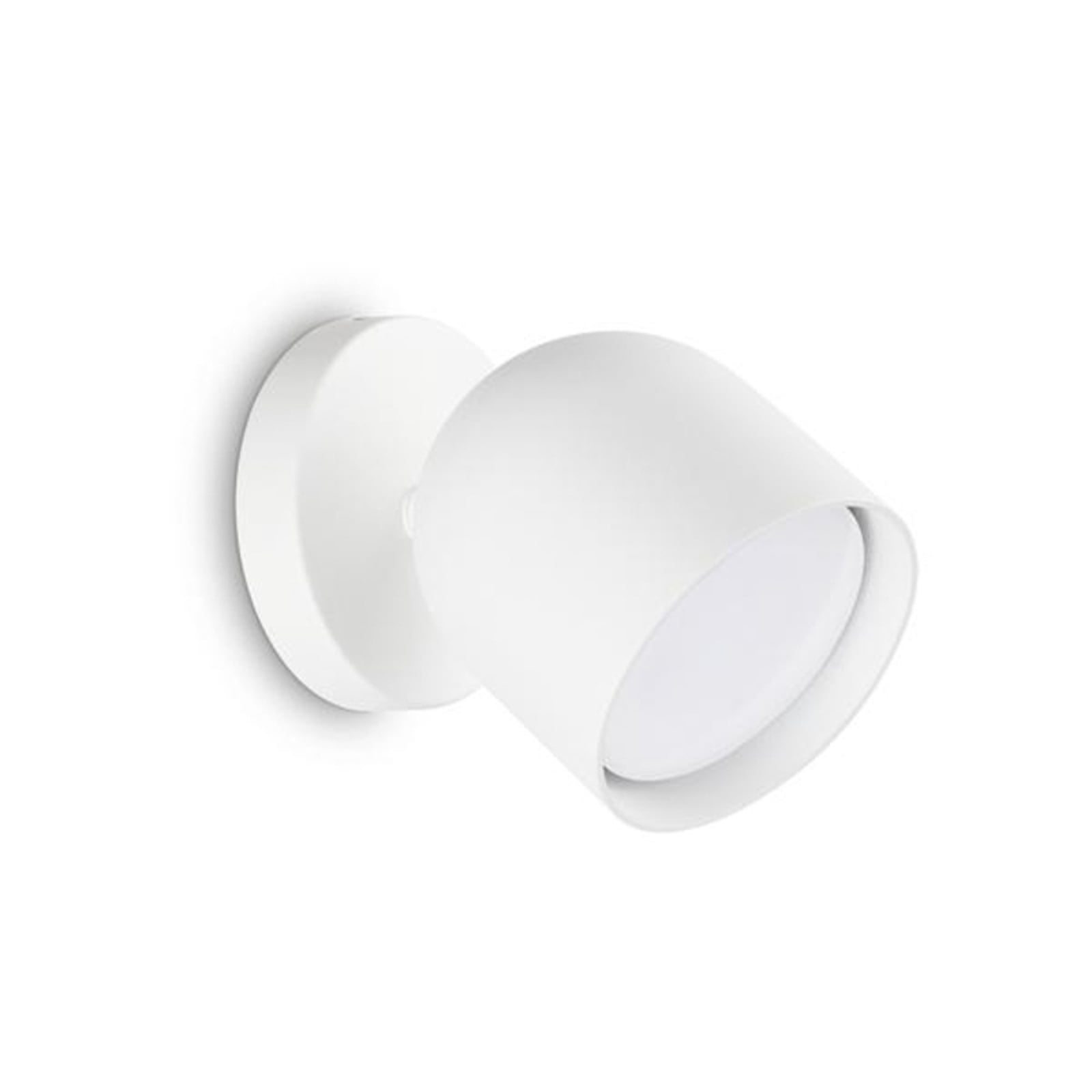 Vegglampe Dodo justerbar hvit metall GX53 forfra