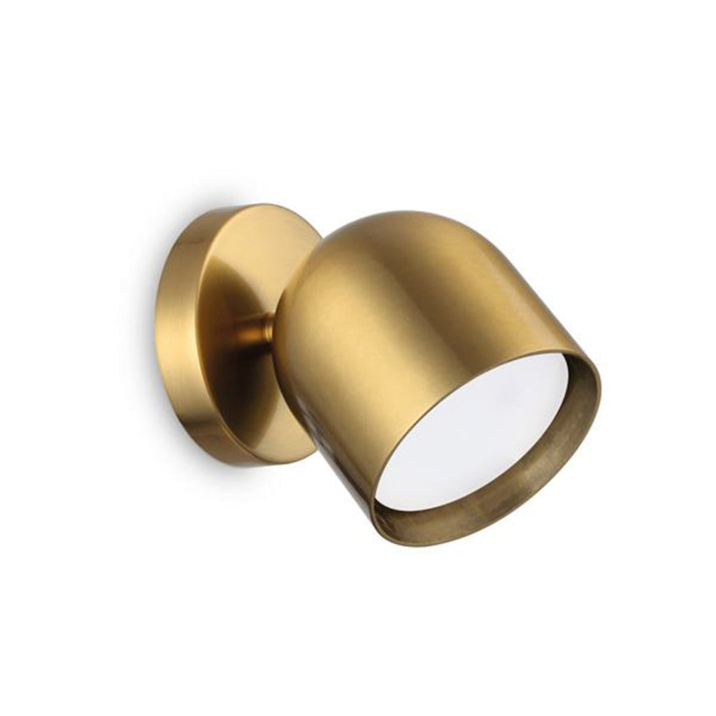 Forsidebilde av Vegglampe Dodo justerbar messing metall Ø8,5 cm GX53 Ideal Lux