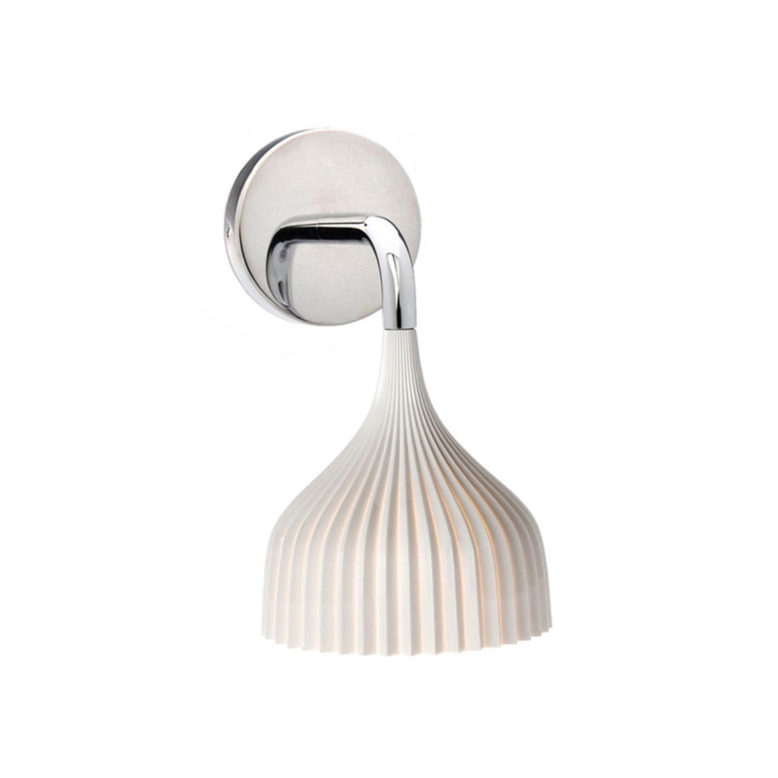 Vegglampe É LED hvit polykarbonat Ø13,5 cm E14 - Kartell forfra
