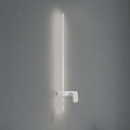 Vegglampe Easy Left hvit aluminium forfra