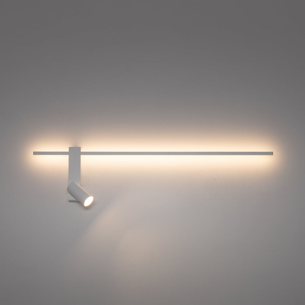 Vegglampe Easy Left med justerbar GU10-spot