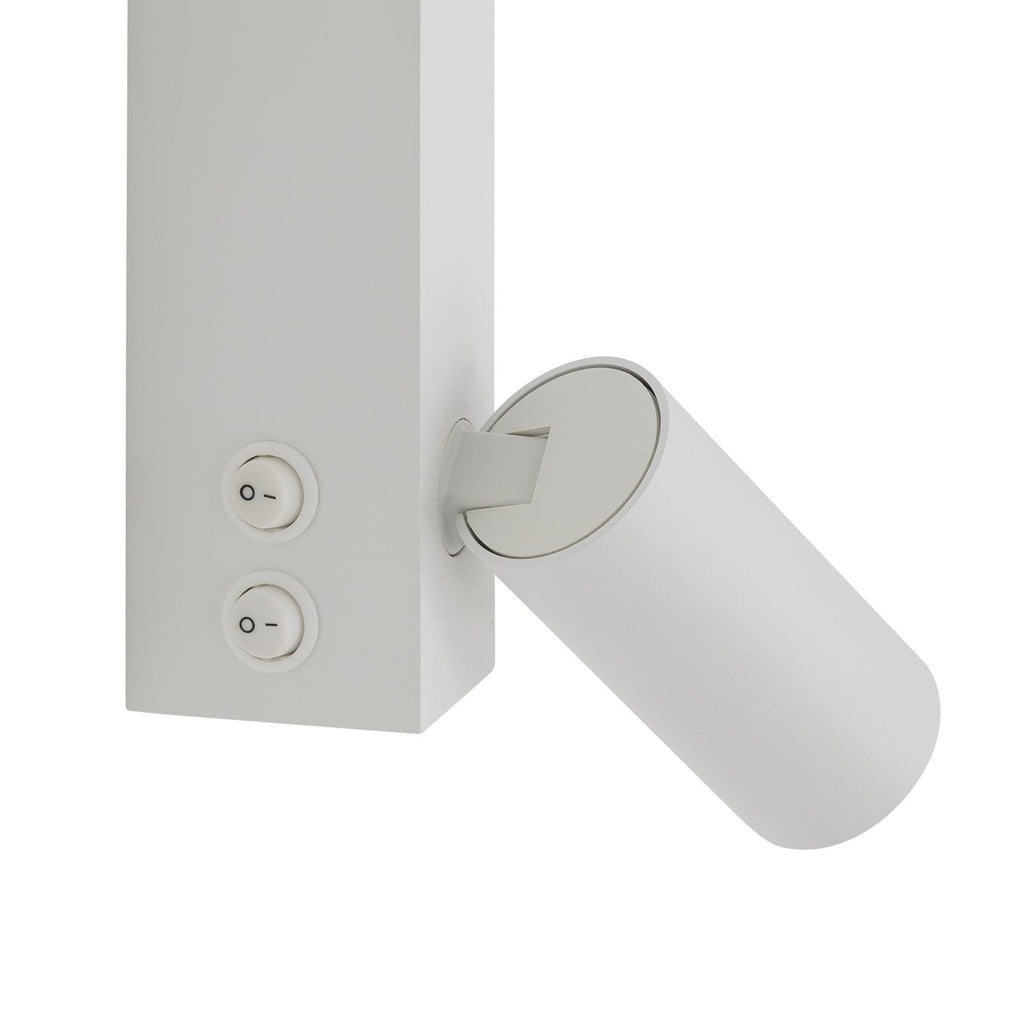Vegglampe Easy Left med LED-lys på