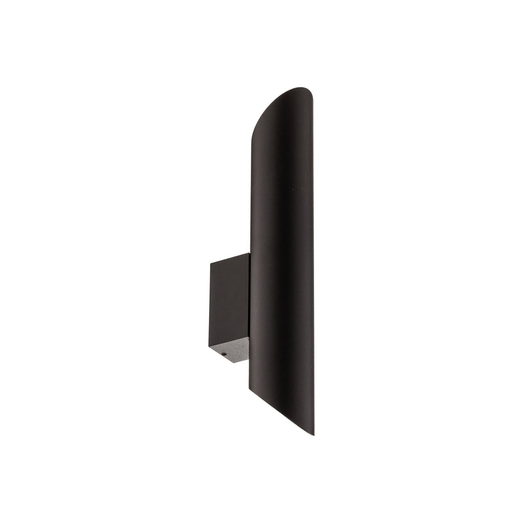 Detalj av vegglampe Eye Cut svart stål